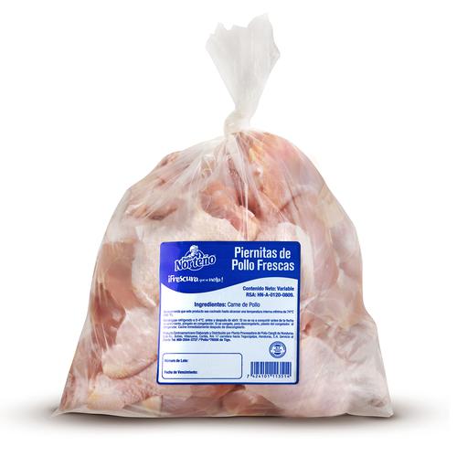 Pollo Norteño Piernitas de Pollo Frescas, Bolsa
