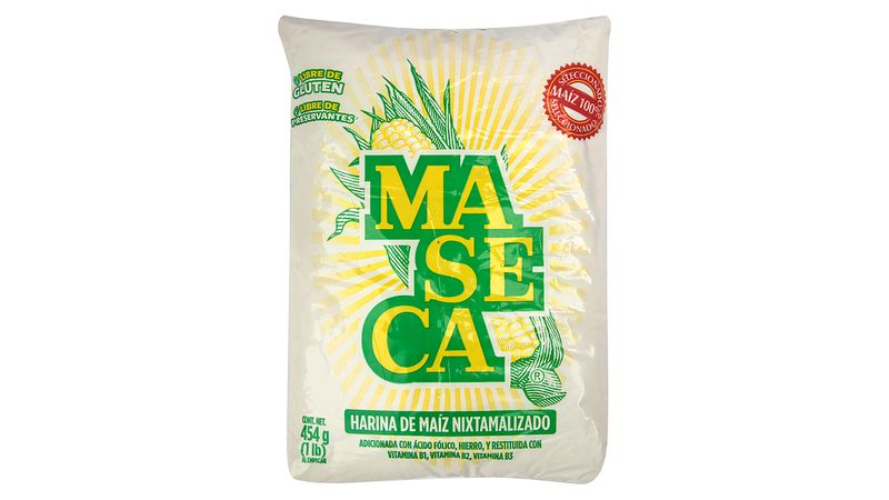 Harina De Maiz Maseca Bolsa- 454gr