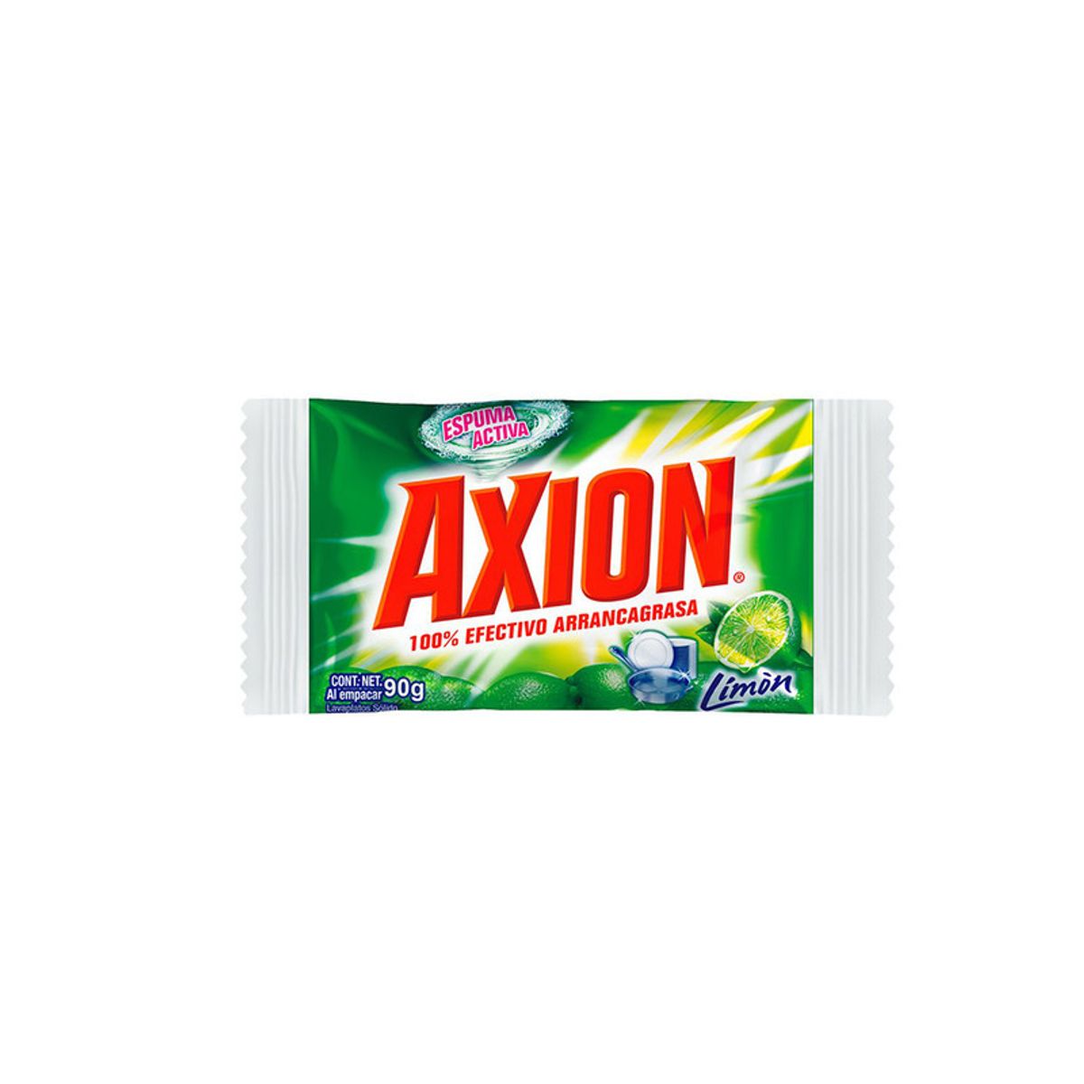 Lavaplatos Axion Limón Barra 90 g
