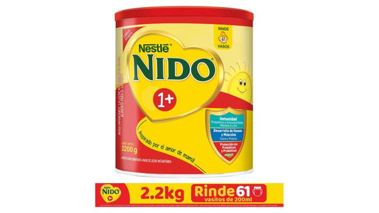 Leche Instantánea Nestlé® NIDO® 1+ Protección® Alimento Complementario Lata- 2.2kg