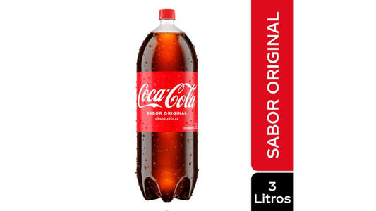 Gaseosa Coca Cola regular - 3 L