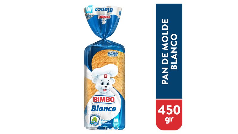 Pan Bimbo Sandwich Blanco Mediano - 450gr