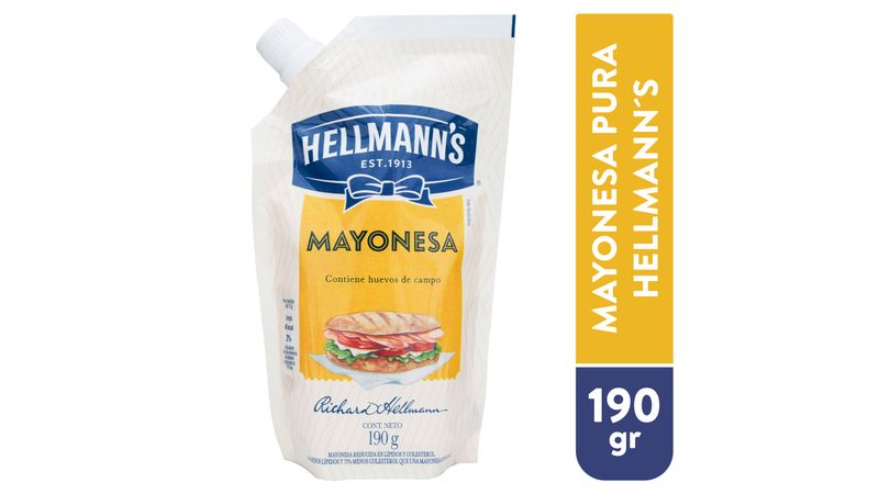 Mayonesa Hellmanns Pura Doy Pack 200Gramos