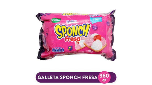 Galleta Marinela Sponch Fresa - 360gr