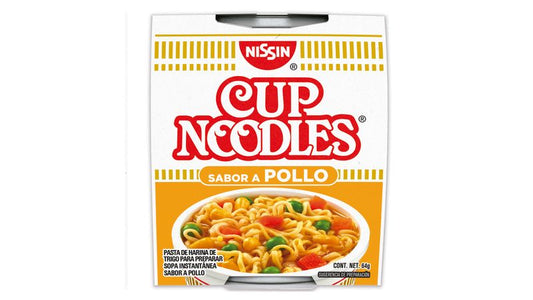 Sopa Instantanea NISSIN Cup Noodles Sabor Pollo Vaso - 64gr