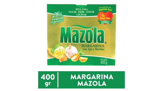 Margarina Mazola Con Ajo Y Hierbas - 400gr