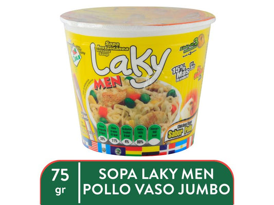 Sopa Laky Men De Pollo Instantanea - 75gr