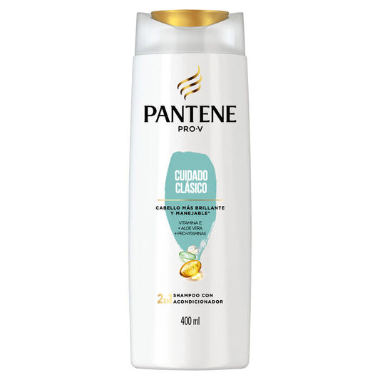 Shampoo Pantene 400ml - Cuidado Clásico 2en1