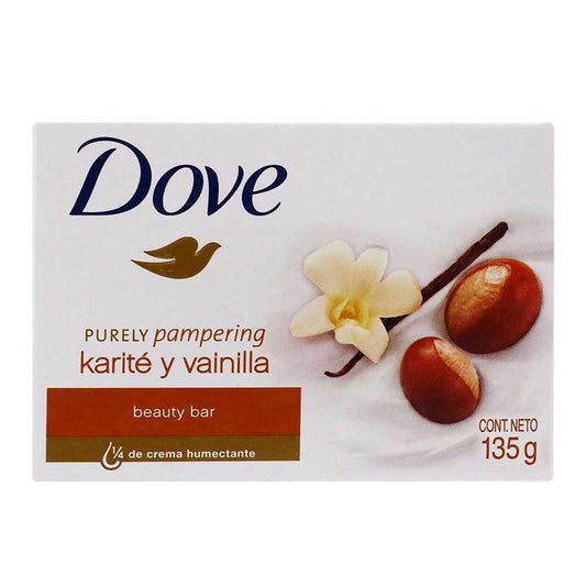 Jabón de Baño Dove 135g - Karite y  Vainilla